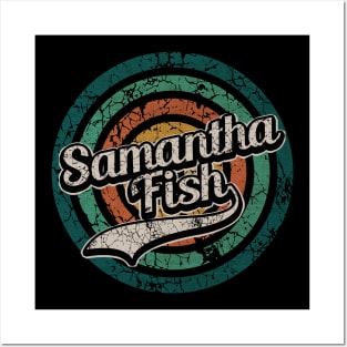 Samantha Fish // Retro Circle Crack Vintage Posters and Art